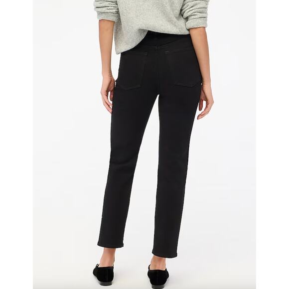 J.Crew Tall Black Stovepipe Straight Jean Signature Stretch+ Black US 26T NWT - Picture 2 of 11